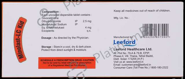 Minolast LC Kid 2.5mg/4mg Tablet DT