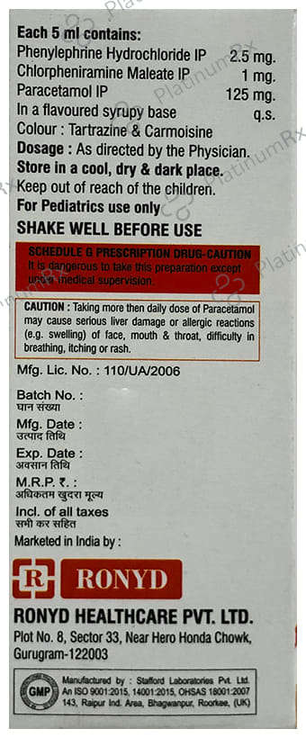 Ronycold P Syrup