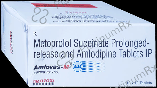 Amlovas M 5/25mg Tablet PR 10s