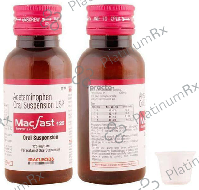 Macfast 125mg Oral Suspension 60ml