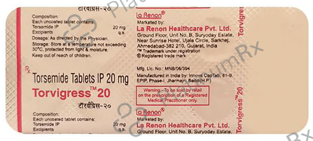 Torvigress 20mg Tablet 10s