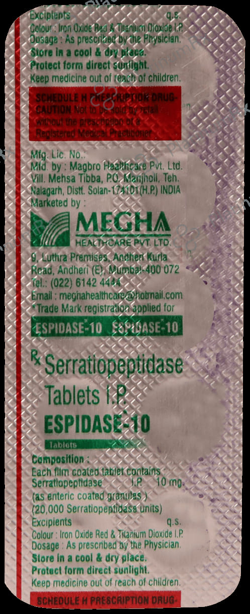 Espidase 10mg Tablet