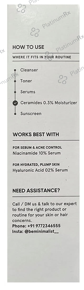 Minimalist 0.3% Ceramides + Madecassoside Moisturizer - Repairs Damaged Barrier