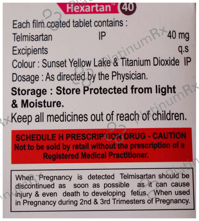 Hexartan 40 Tablet