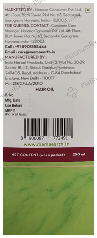 Mamaearth Hair Oil Onion 250ml