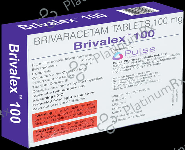 Brivalex 100mg Tablet 15s