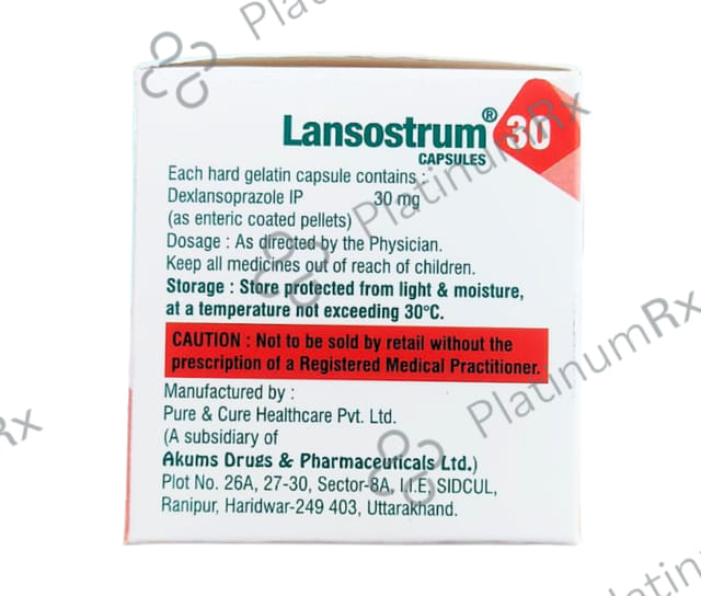 Lansostrum 30mg Capsule MR 10s