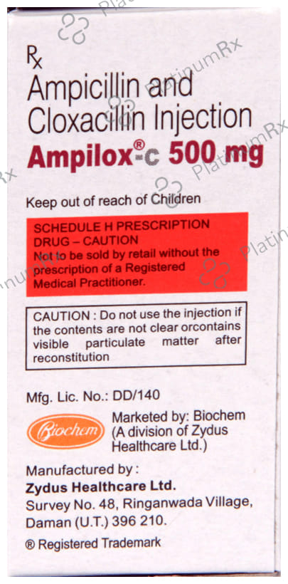 Ampilox C 500/500mg Injection 1s