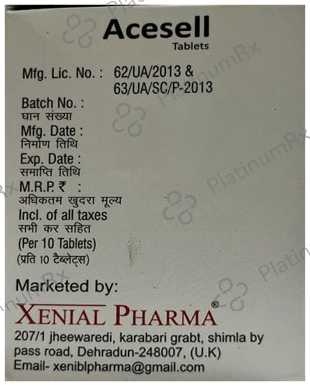Acesell 100/325mg Tablet 10s