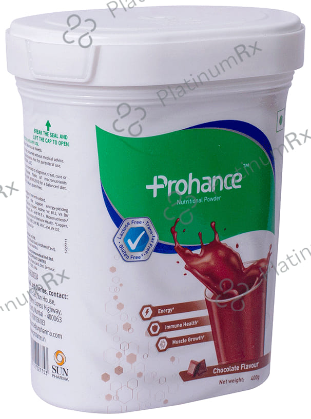 Prohance Protein Supplement Chocolate Flavour Powder 400gm