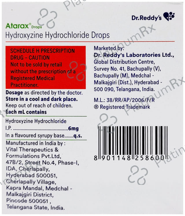 Atarax 6mg Drop 15ml