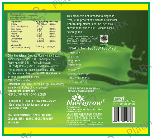 Nutrigrow Glucose-D (500gm Each)