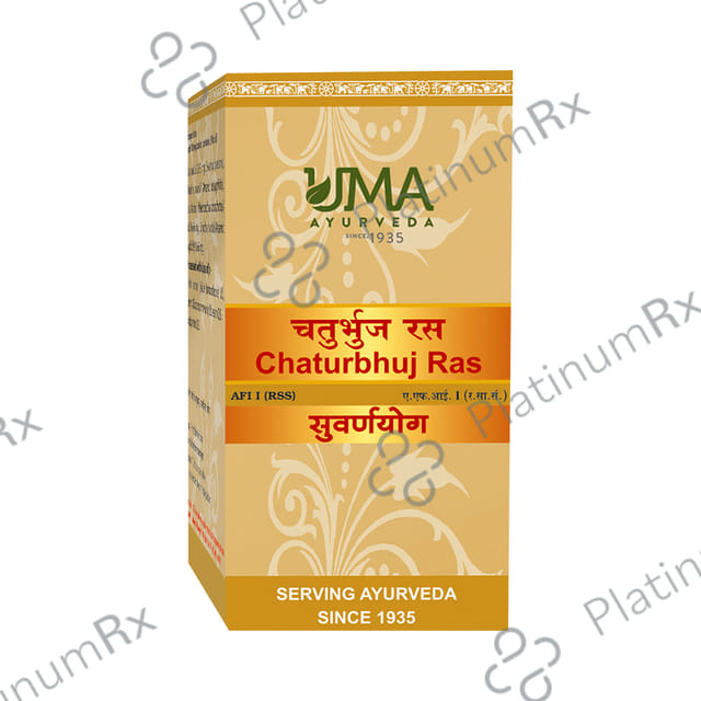 Uma Ayurveda Chaturbhuj Ras Tablet (with Gold)