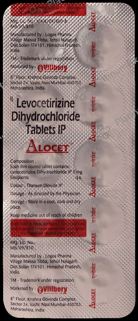 Alocet 5mg Tablet 10s