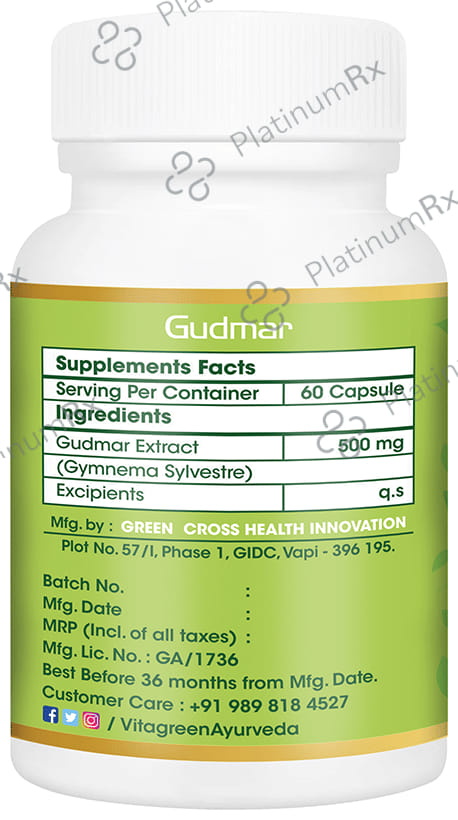 Vitagreen Gudmar 500mg Capsule