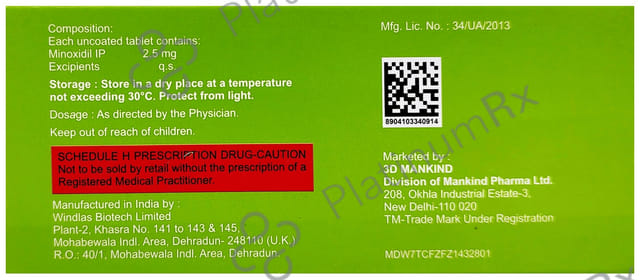 Chekfall 2.5mg Tablet 10s