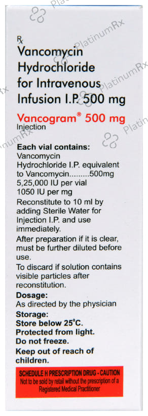 Vancogram 500mg Injection