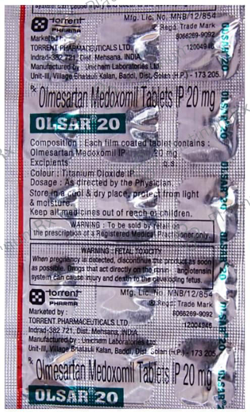 Olsar 20 Tablet