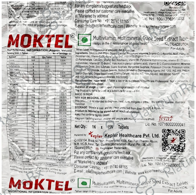 Moktel Tablet 15s