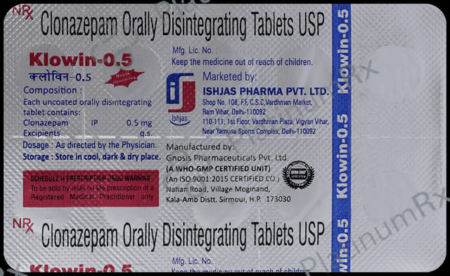 Klowin 0.5mg Tablet