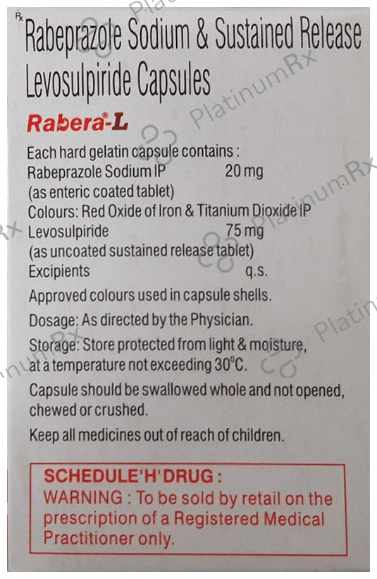 Rabera L 75/20mg Capsule 10s