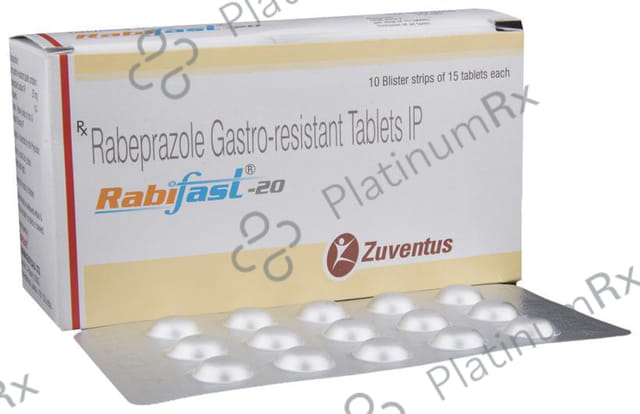 Rabifast 20mg Tablet 15s