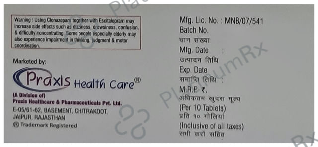 Raxtil ES 0.5/10mg Tablet 10s