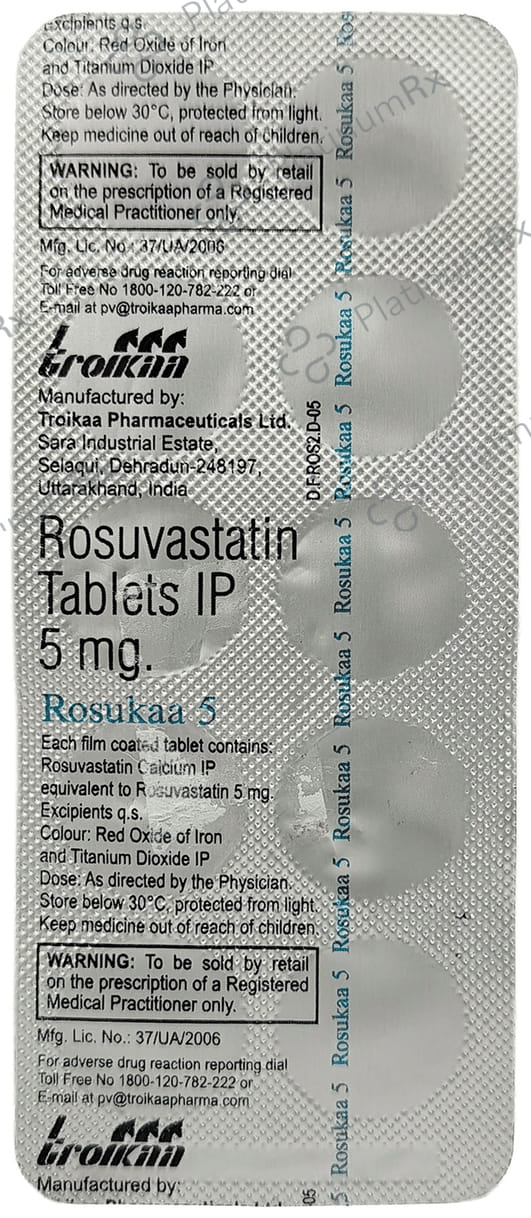 Rosukaa 5mg Tablet 10s