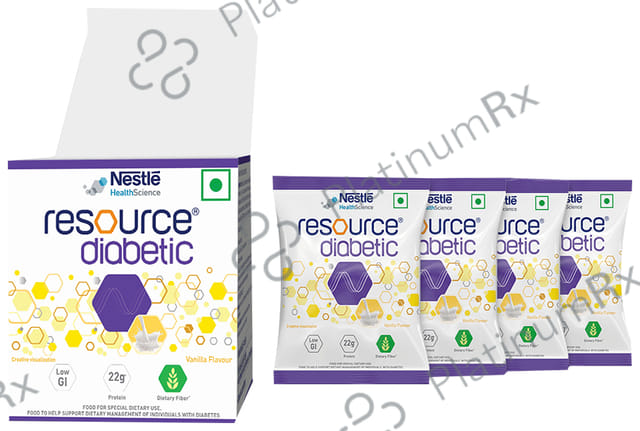 Nestle Resource Diabetic Sachet (50gm Each) with Protein & Fibre - Flavour Vanilla