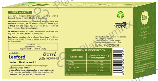 Winty Green Tea Divine Tulsi