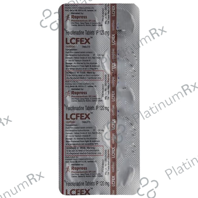 Lcfex 120mg Tablet 10s