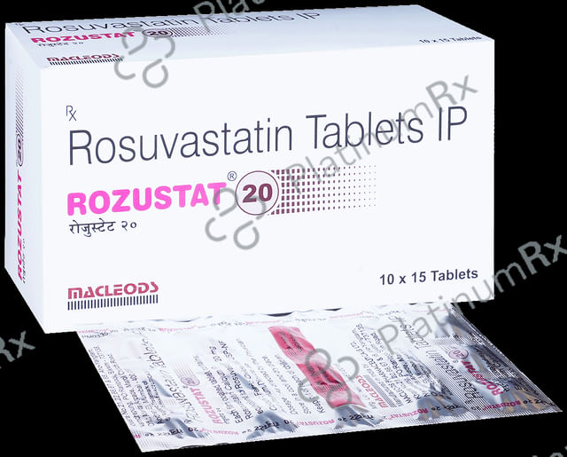 Rozustat 20mg Tablet 15s