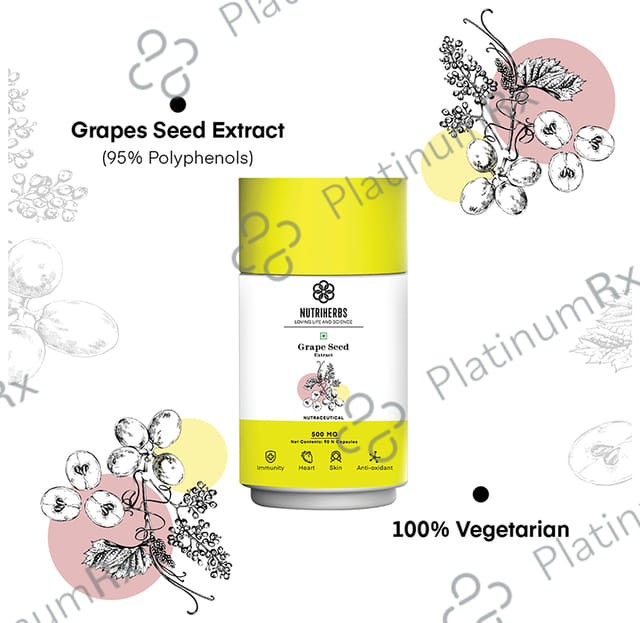 Nutriherbs Grapes Seed Extract 500mg Capsule