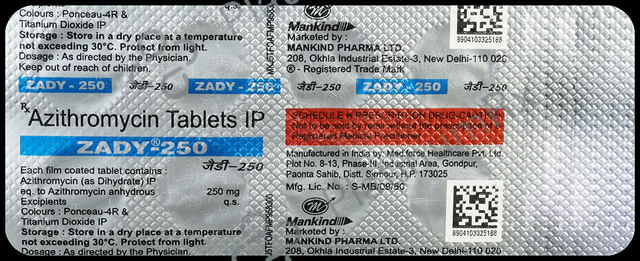 Zady 250mg Tablet 10s