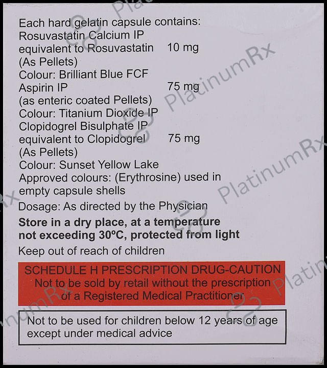 Rxtor Gold 10/75/75mg Capsule 10s