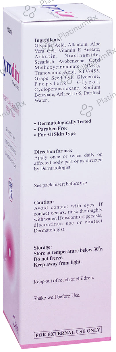 Tyrodin Creamy SPF 15 Lotion 100ml