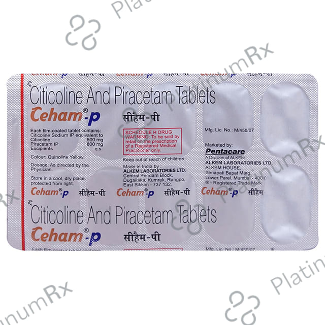 Ceham P 500/800mg Tablet 10s