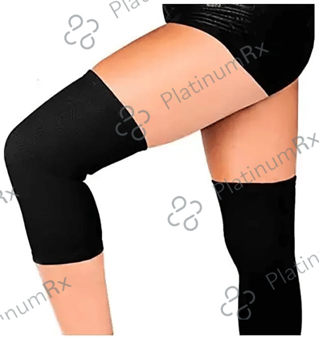 Superfine Comfort Knee Capsule Support for Joint Pain, Arthritis, Sports, Gym, Running and Injury Black Medium 1 Unit