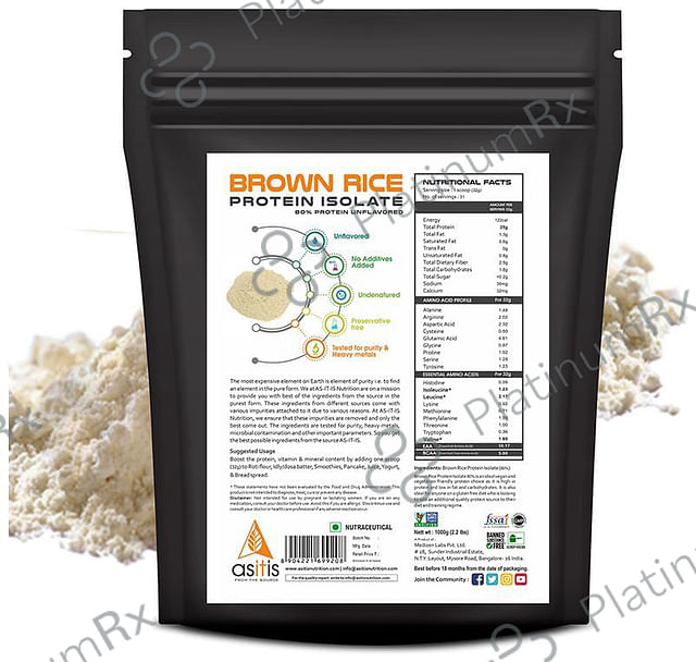 AS-IT-IS Nutrition Brown Rice Protein Isolate 1 kg