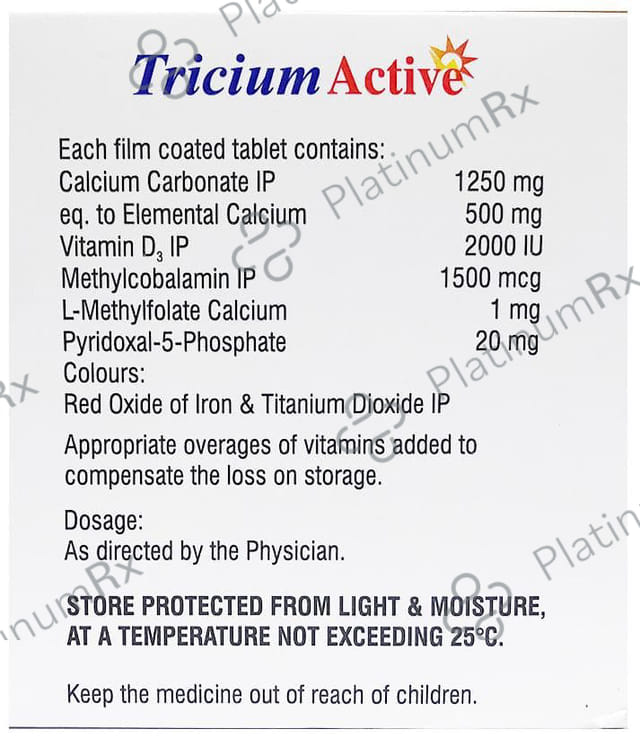 Tricium Active Tablet 15s