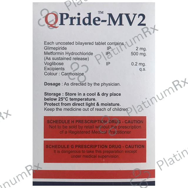 QPride MV2/500/0.2mg Tablet SR 10s
