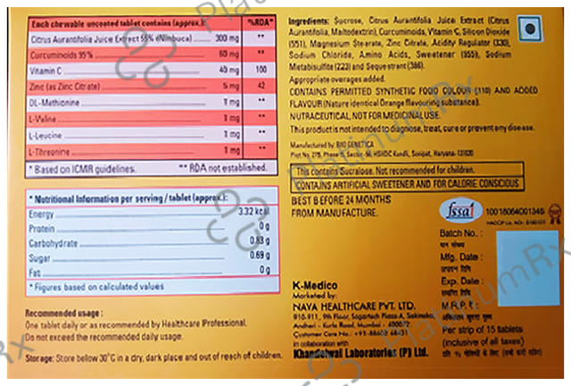 CitraC Chewable Tablet Orange
