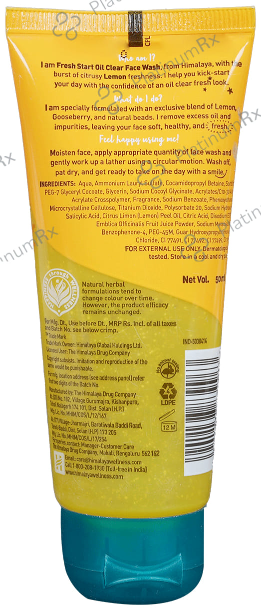Himalaya Personal Care Fresh Start Oil 50ml