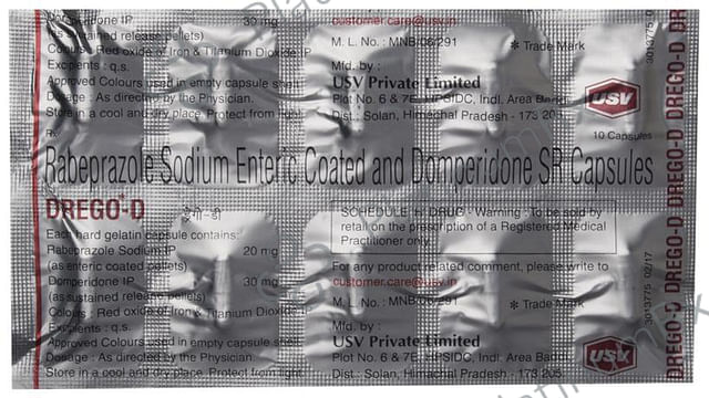 Drego D 30/20mg Capsule SR 10s