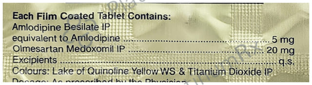 Olmeblu AM 5/20mg Tablet 15s