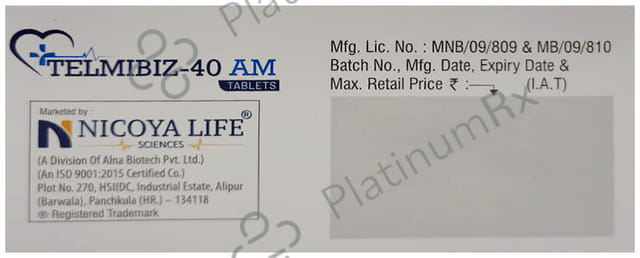 Telmibiz AM 5/40mg Tablet 15s
