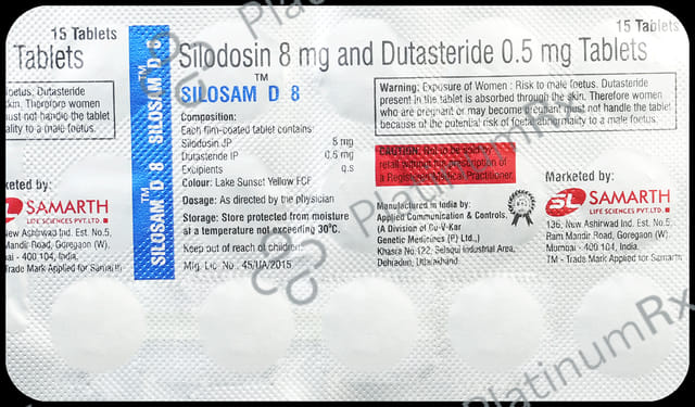 Silosam D 0.5/8 Tablet 15s