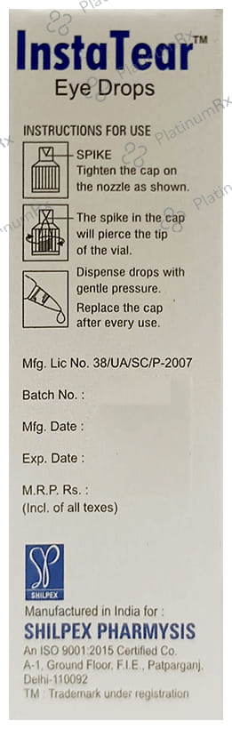 Instatear 0.1% Eye Drop 10ml