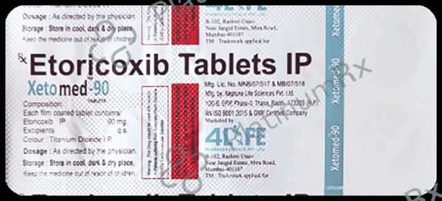 Xetomed 90mg Tablet 10s