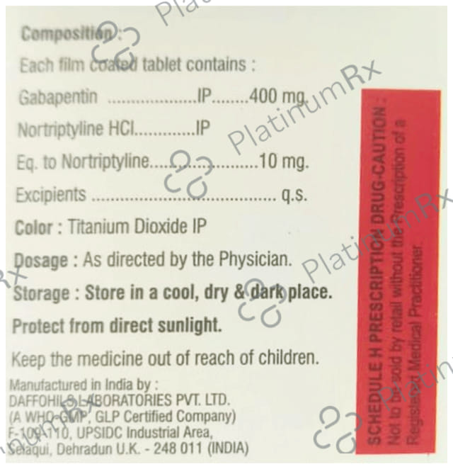 Dexogaba NT 400/10mg Tablet 10s